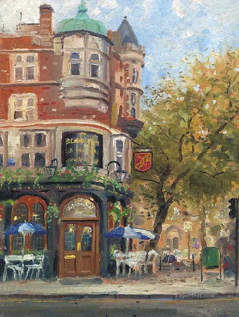 Bloomsbury Cafe TK cityscape Oil Paintings